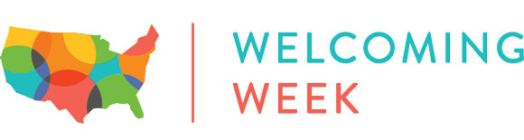 Welcoming Week logo.