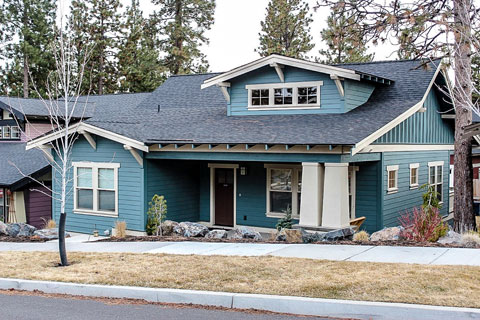 Newly completed affordable housing home in Bend.