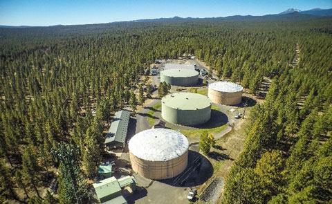 Aerial view of the Water Filtration Facility.