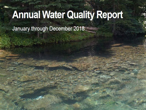 2018 Annual Water Quality Report cover.