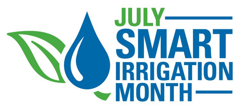 July Smart Irrigation Month logo.