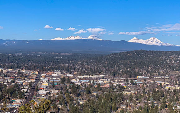 City of Bend from the sky