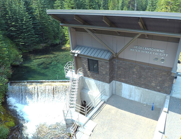 The City of Bend Water Intake location