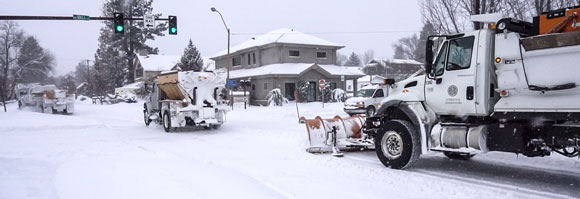 Snow plow.