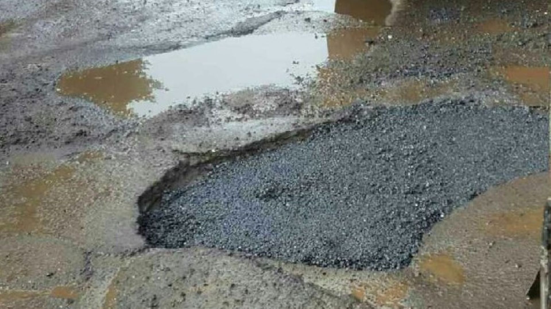 Example of pothole