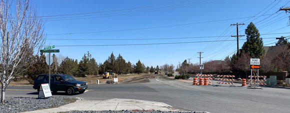 A closed down roadway.