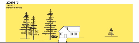 Graphic of a home in zone 3.