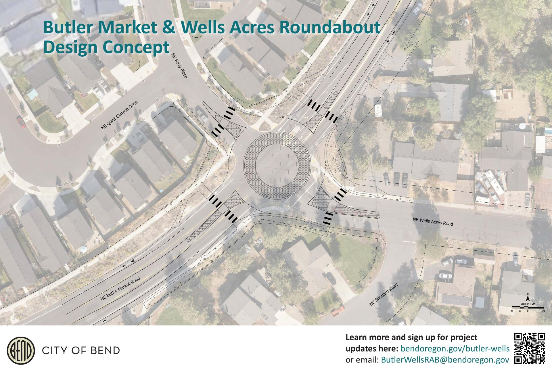 single lane roundabout design concept - this design is subject to change