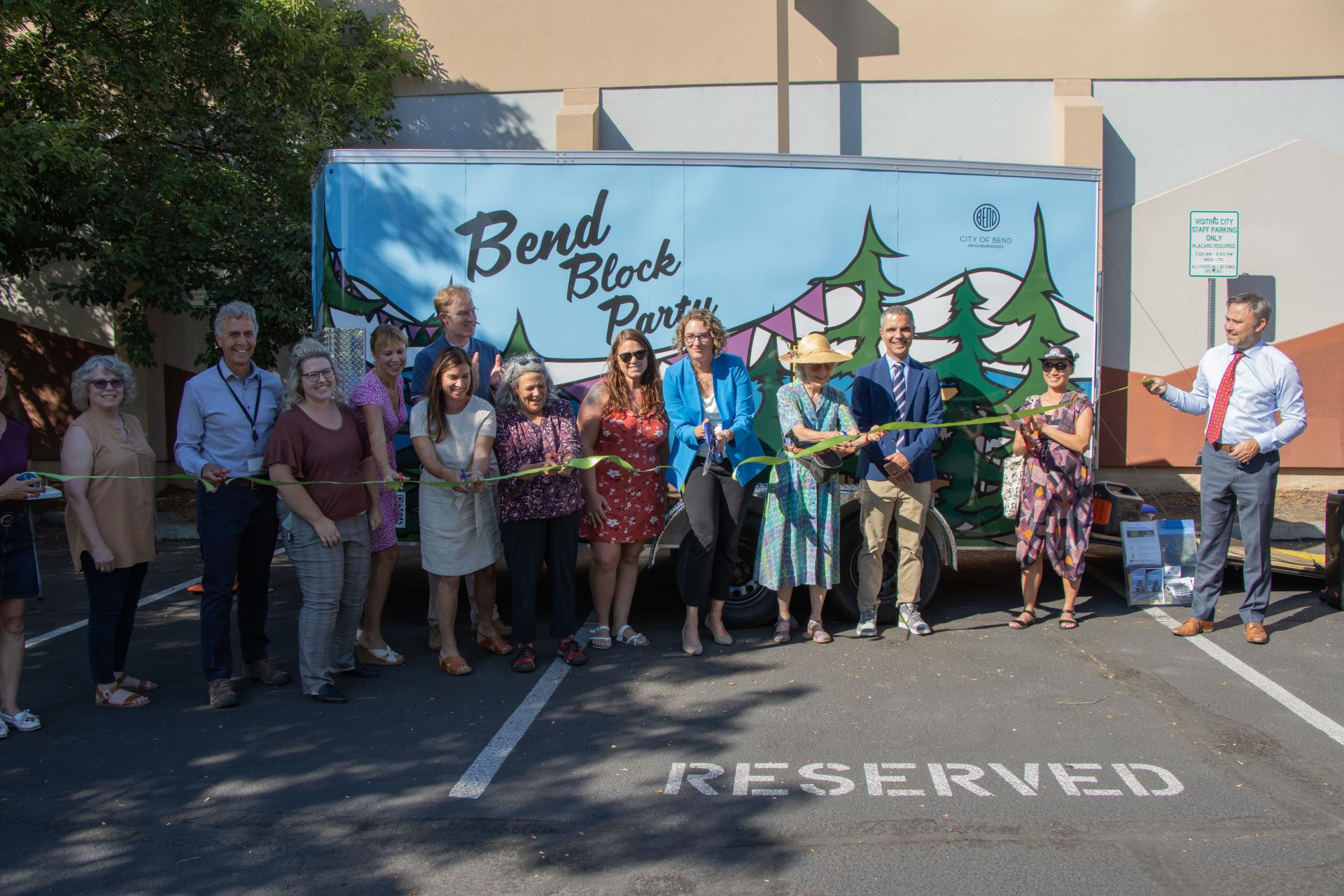 Block Party Ribbon Cutting