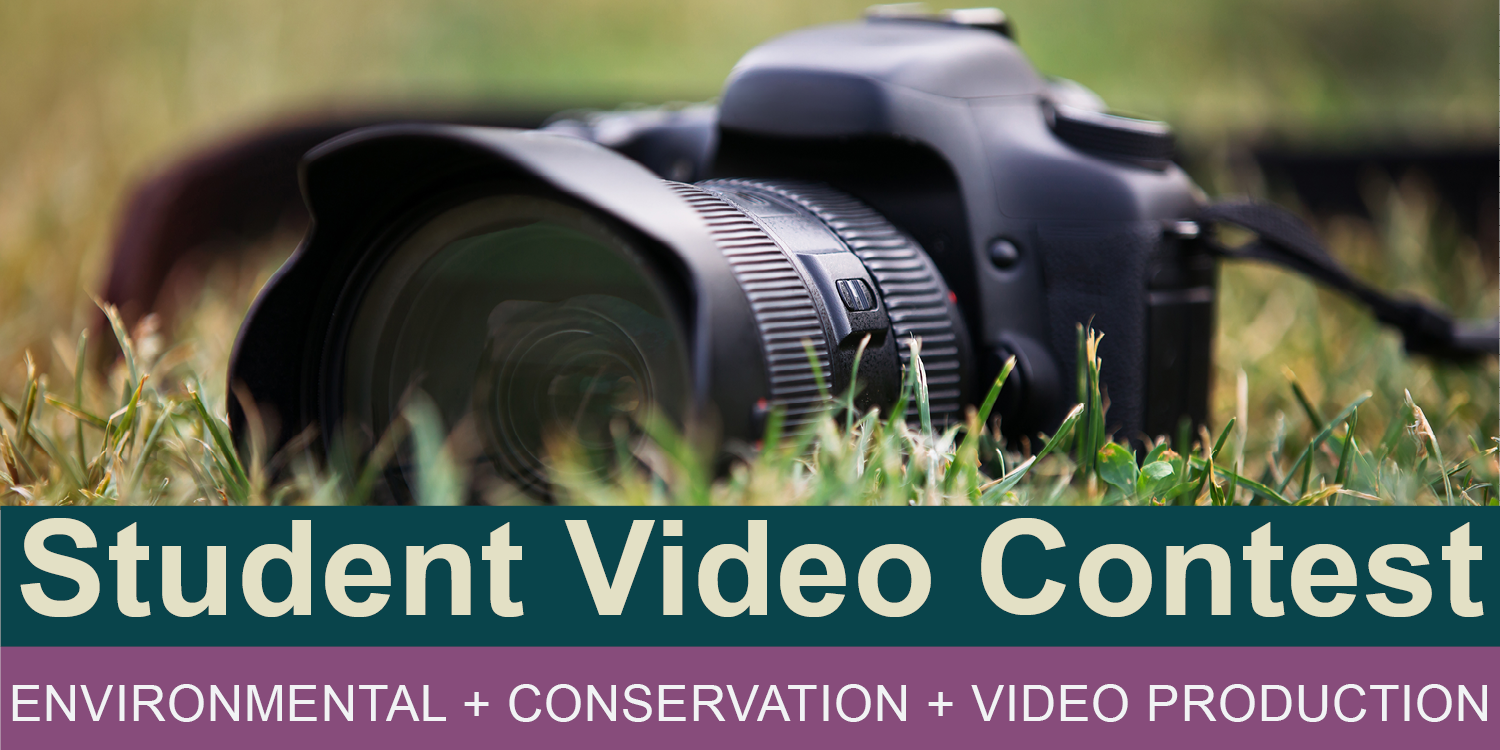 Camera laying in grass, student video contest