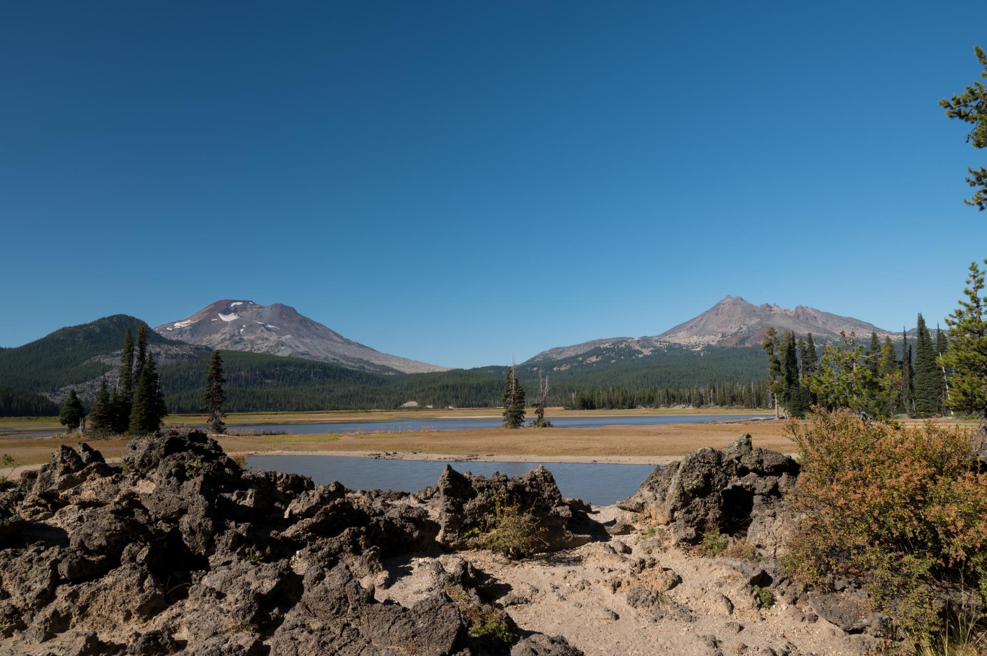 Drought in the high lakes - Sparks Lake