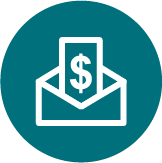 Circle Paycheck-Web Icon