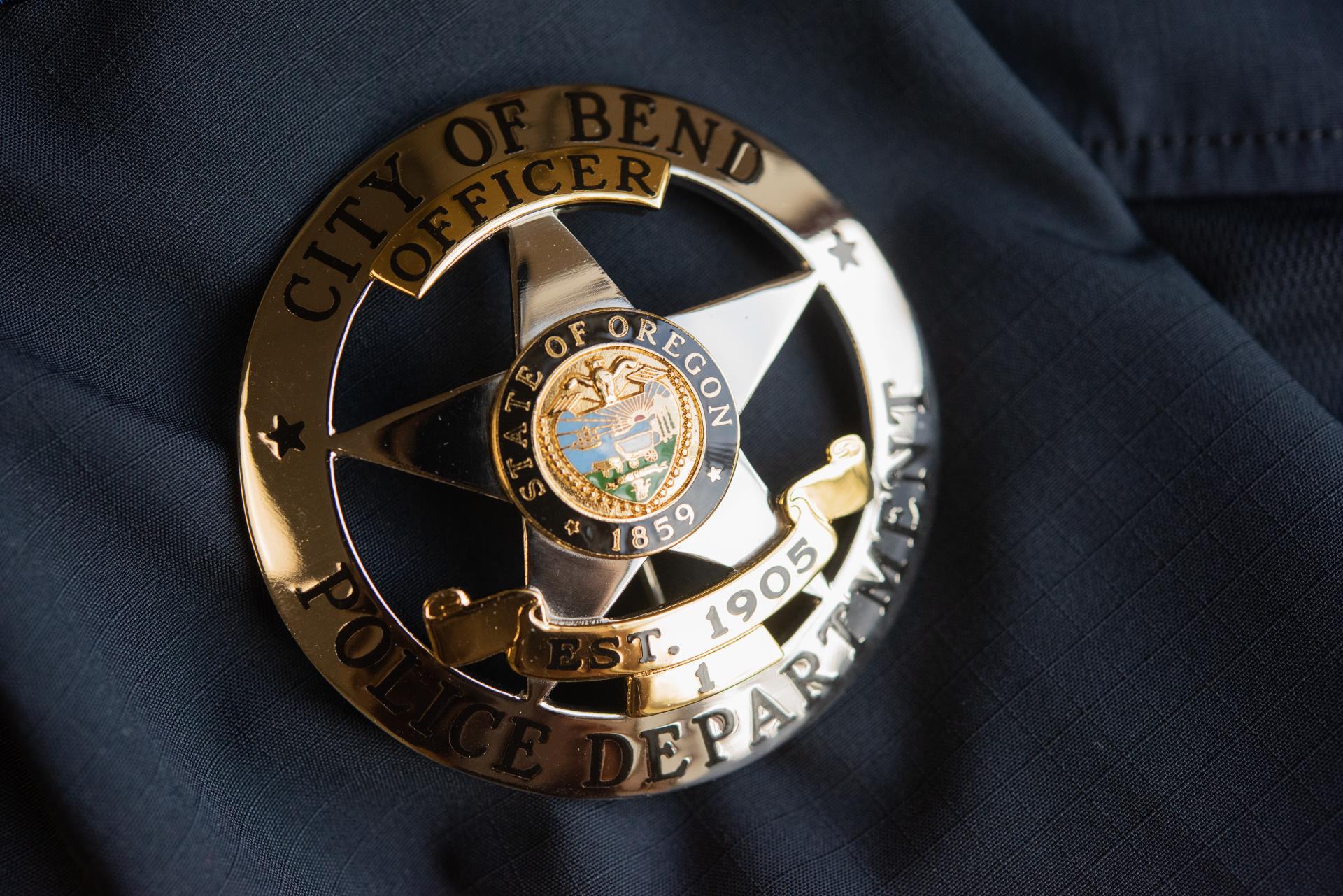 Bend Police badge detail