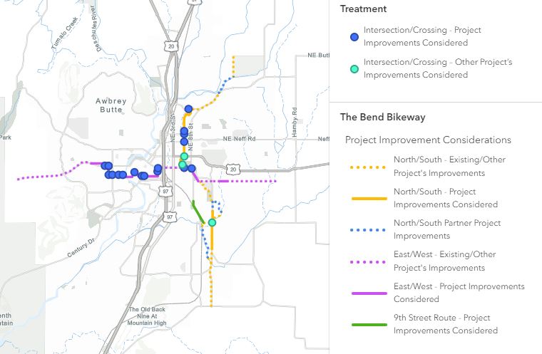 Bend bikeway map link