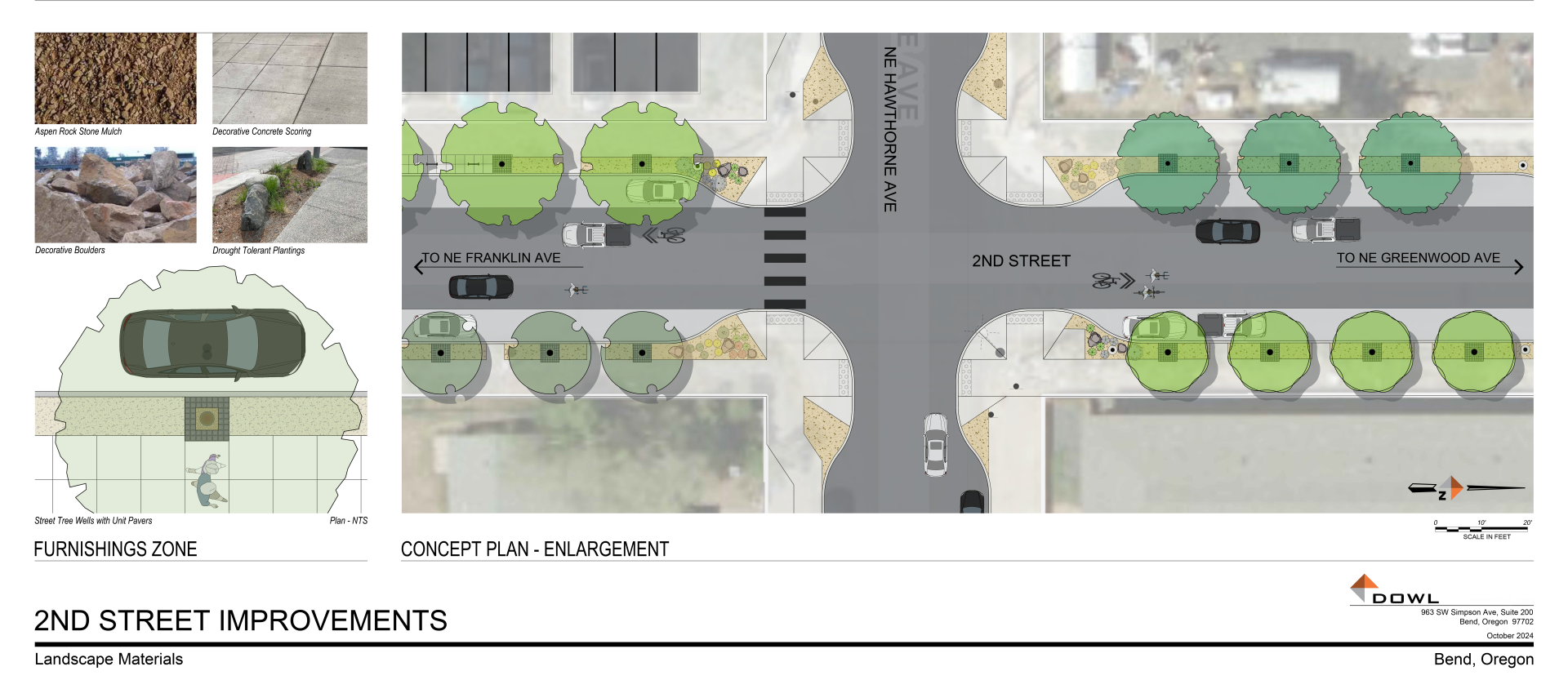 2nd Street Landscape Exhibit concept sample zoom