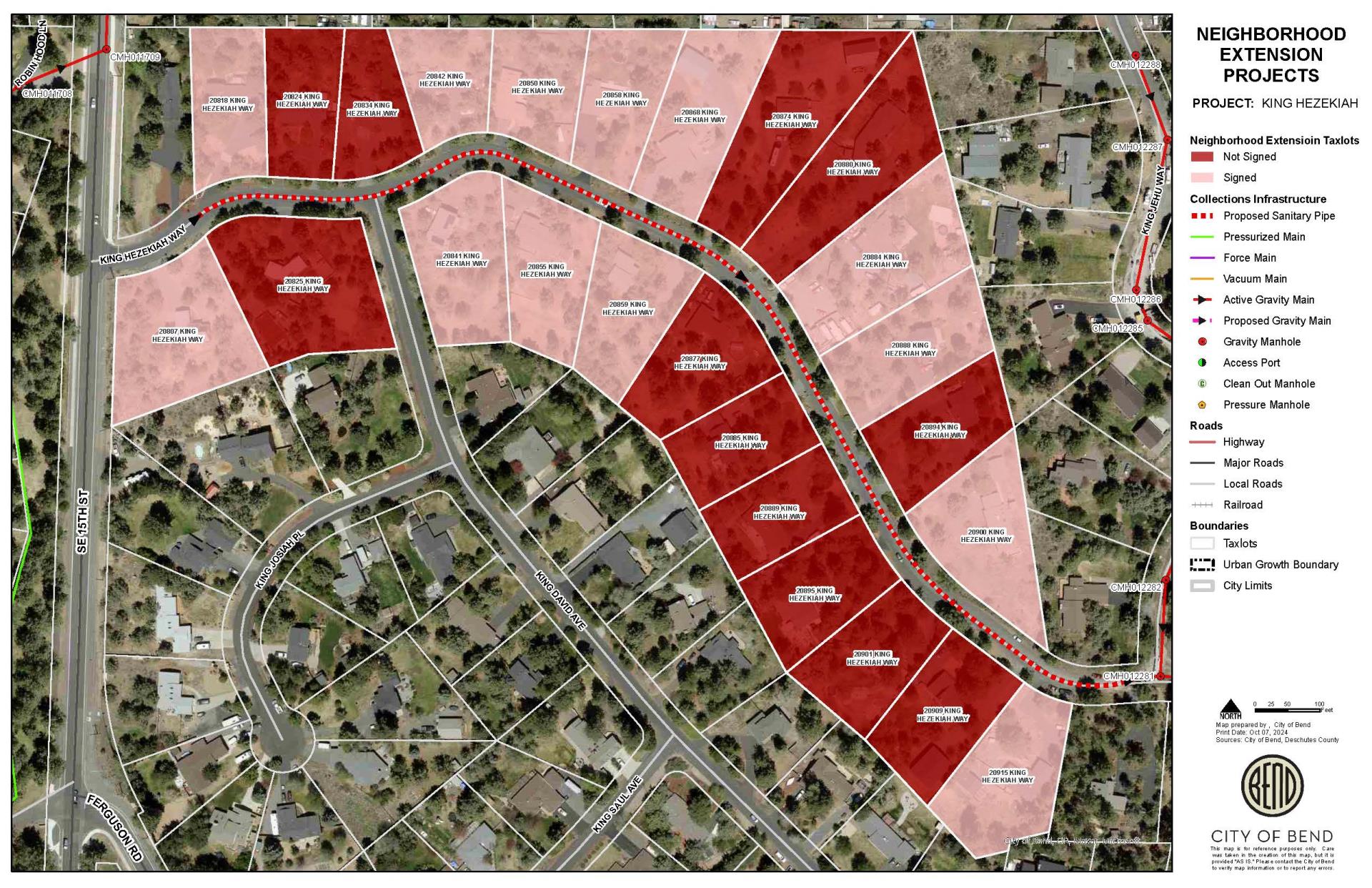 Sewer projects on King Hezehiah