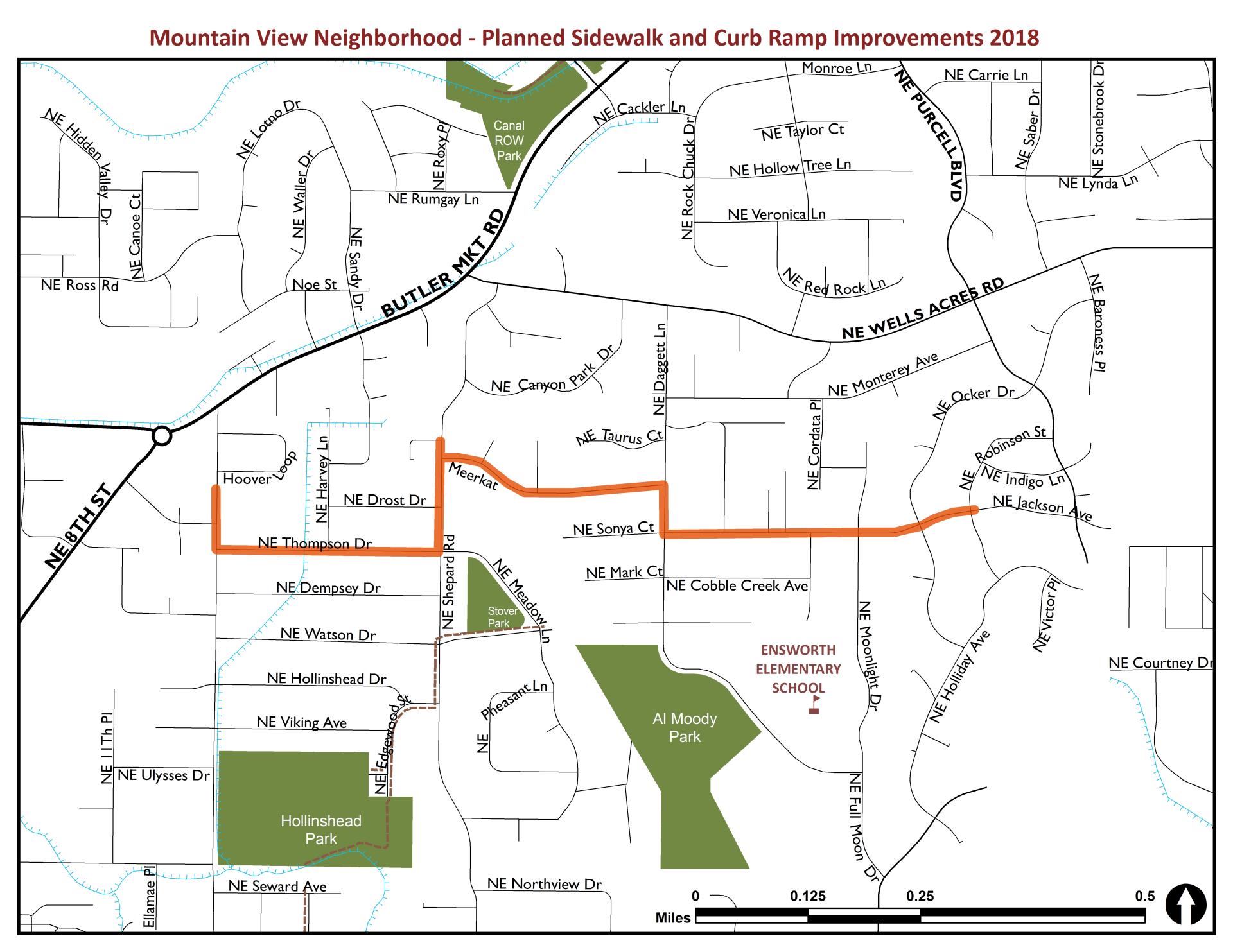 Corridor #1 - Jones St. to Thompson St. to Shepard to Meerkat to Dagget to Jackson