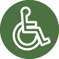 ADA wheelchair icon.