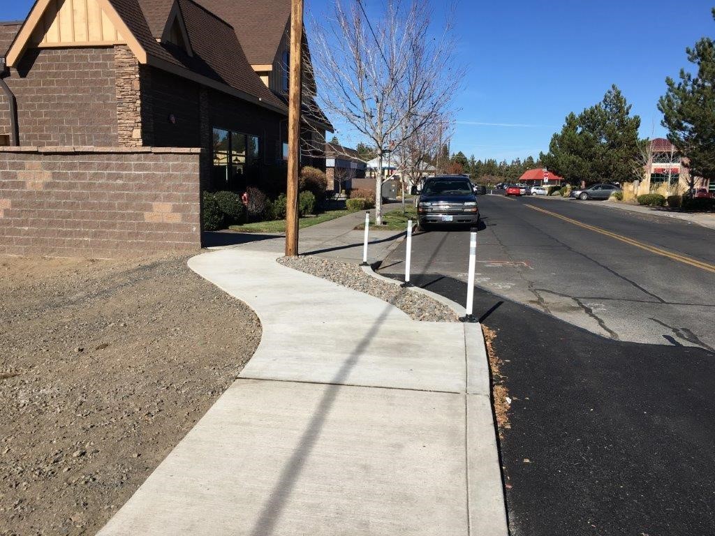 New sidewalk along west side of Dean Swift Rd. connecting to U.S Hwy 20 (Greenwood)