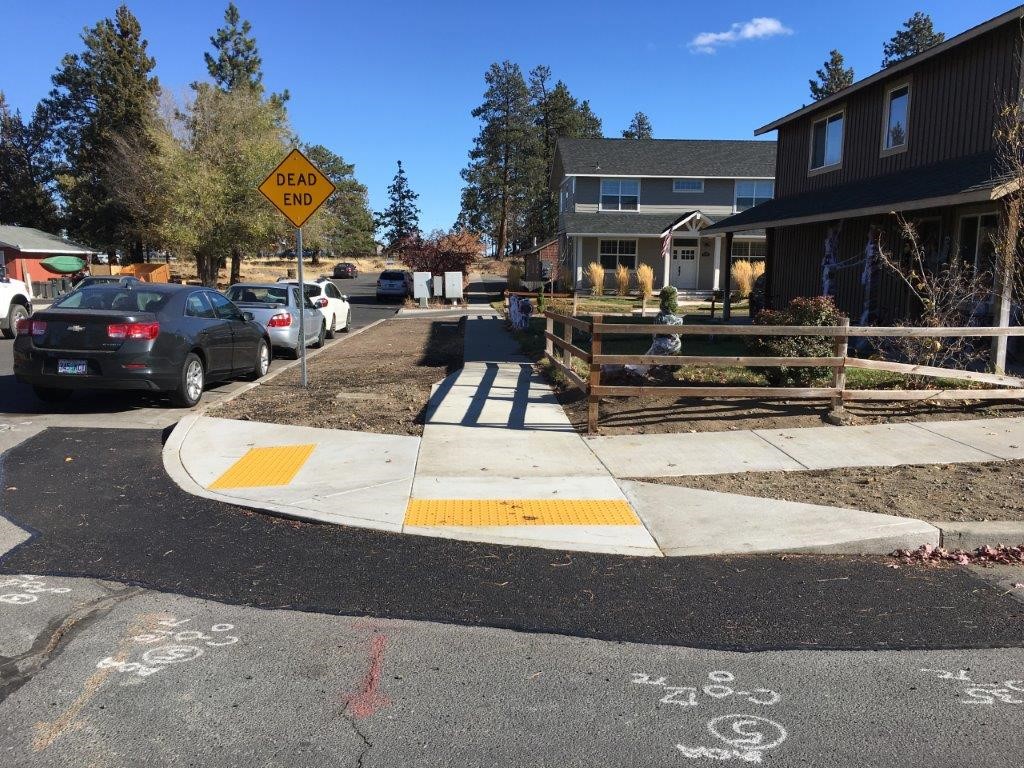 New Curb ramps at Dean Swift and Don Street