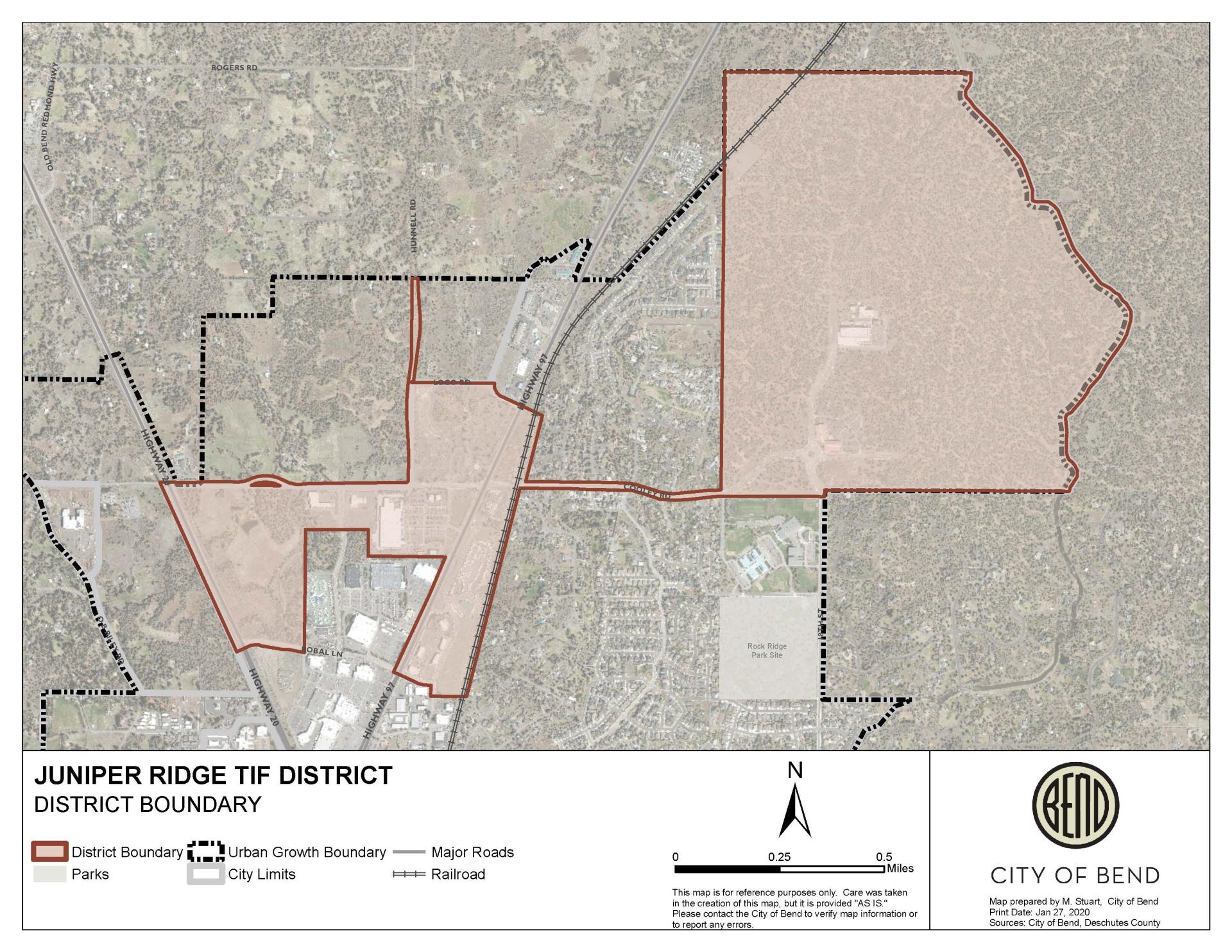 Juniper Ridge Urban Renewal Area Boundary