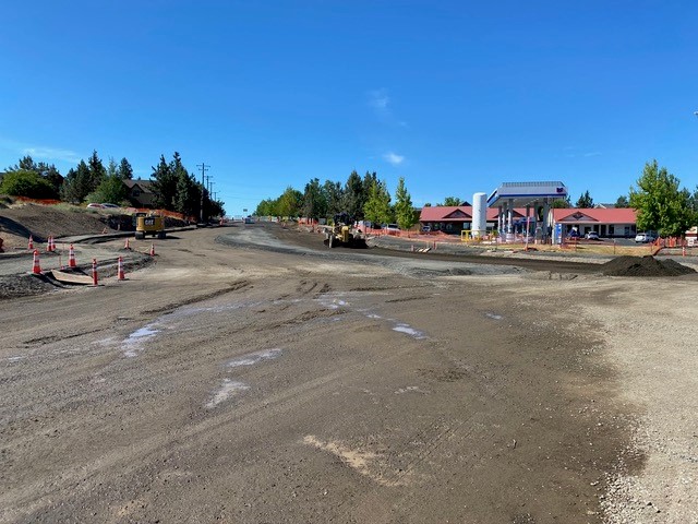 A photo of the 27th Street road construction.