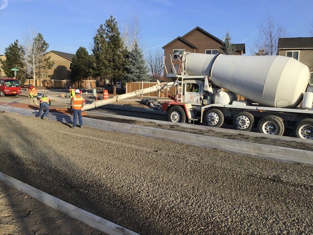 Pouring Concrete Medians