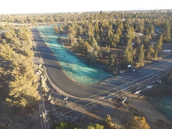 An aerial photo of the Pioneer Loop restoration.