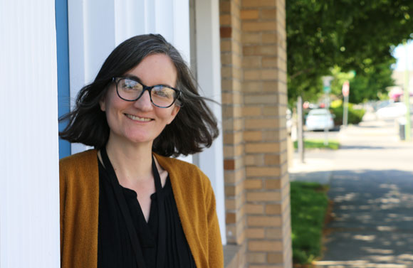 A picture of a smiling Housing Employee Melissa