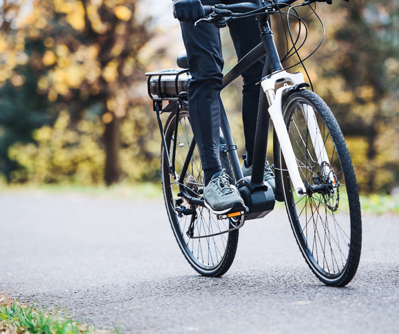 A Bicycle being ridden