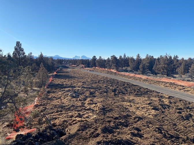 A photo of the restoration work at Juniper Ridge.