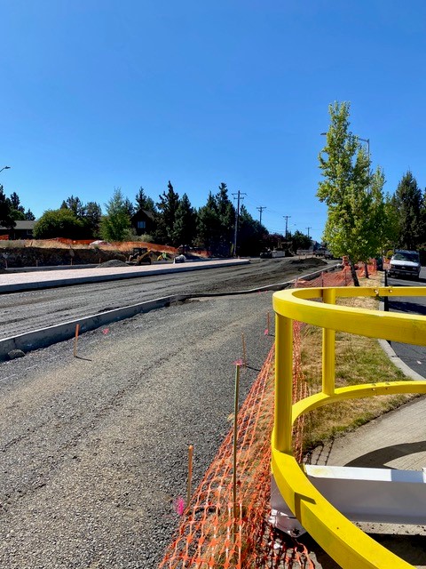 A photo of the Empire Avenue extension construction site.