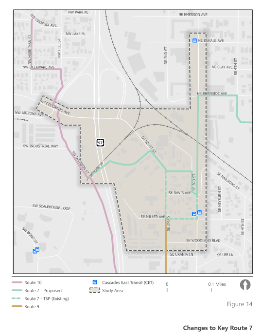 key routes in the Aune project areas