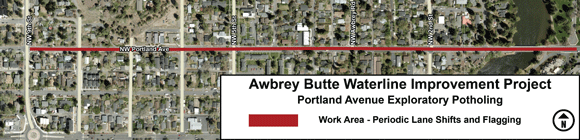 Awbrey Butte-Portland Ave Exploratory Potholing Map