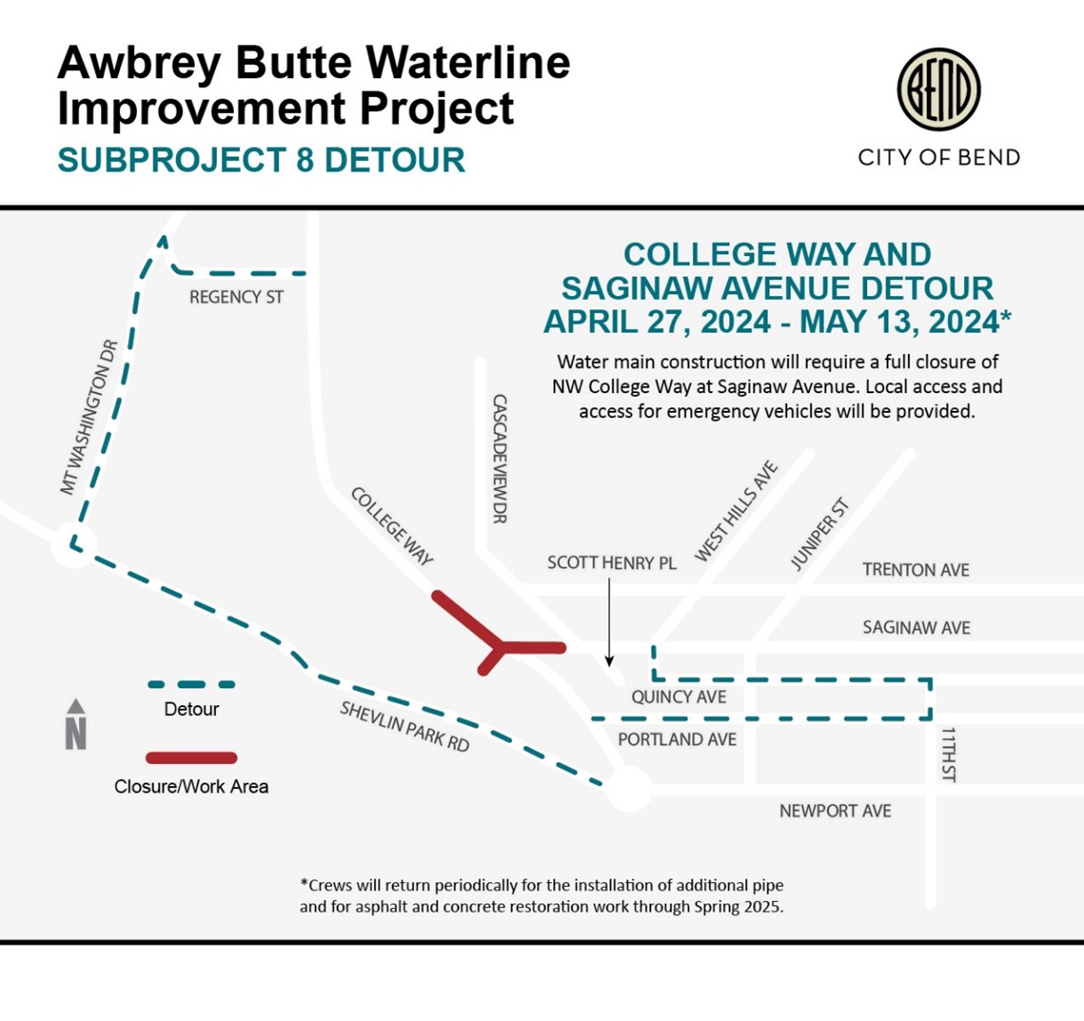 Awbrey schedule map 2 April 19 