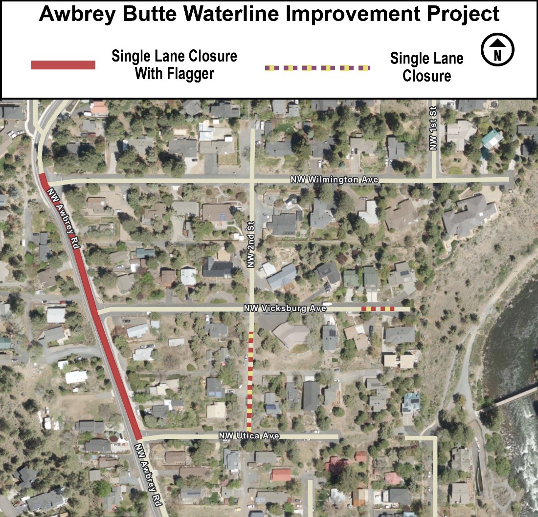 Cascade Natural Gas work zone and lane closure