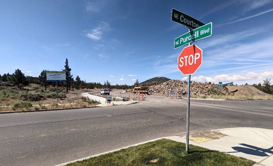 Purcell extension construction near the intersection of purcell and courtney