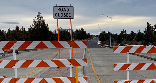 A picture of the Empire Avenue extension looking southeast from the East leg of the Empire/Purcell Roundabout.