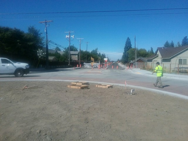 A photo of NE Purcell Blvd and NE Butler Market Rd facing north.