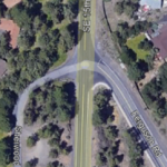 Aerial image of Ferguson and 15th intersection