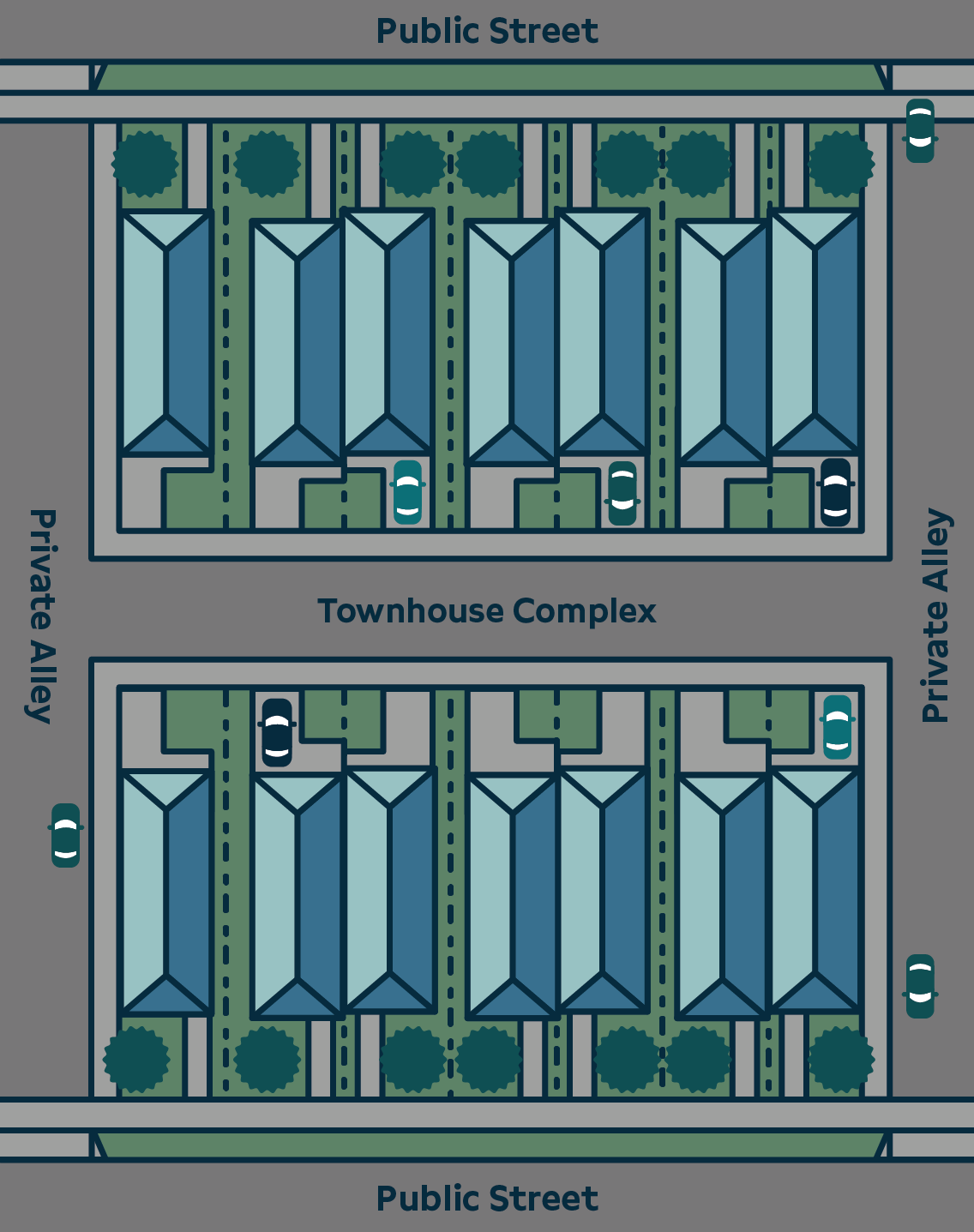 Infographic showing infill housing options.