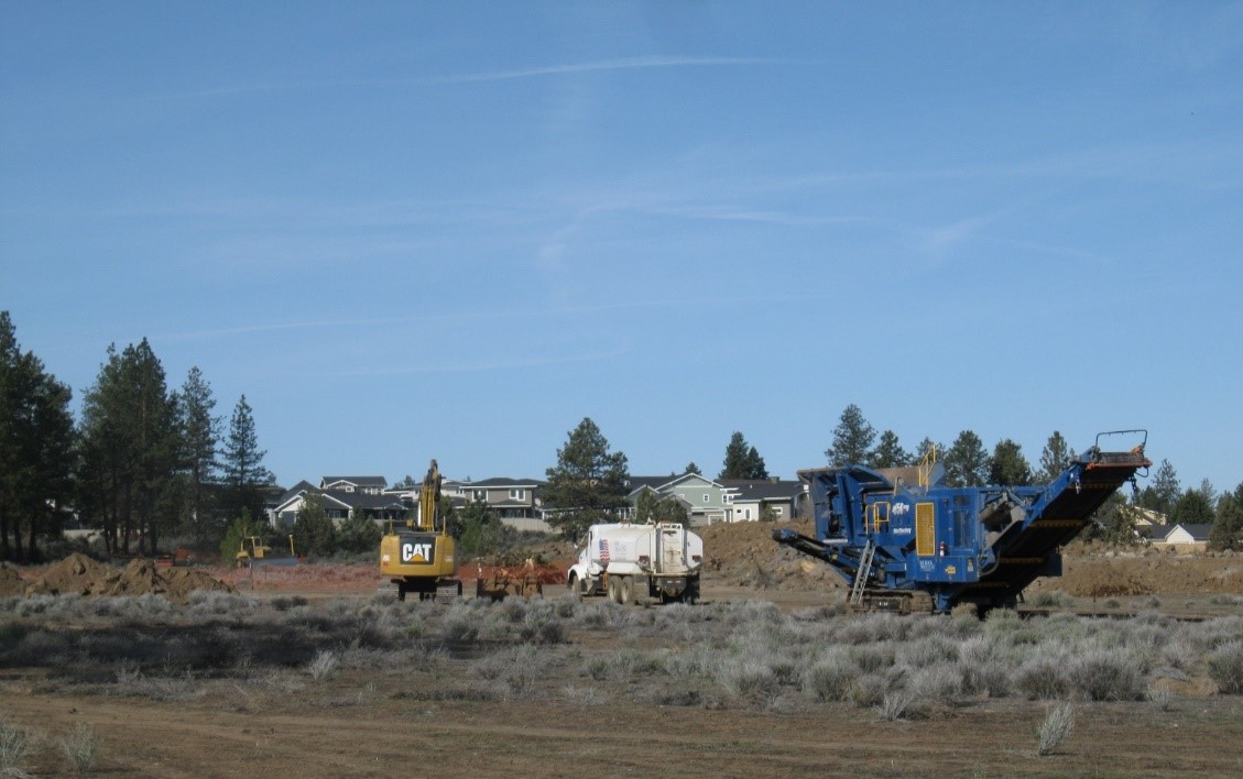 rock crushing operation