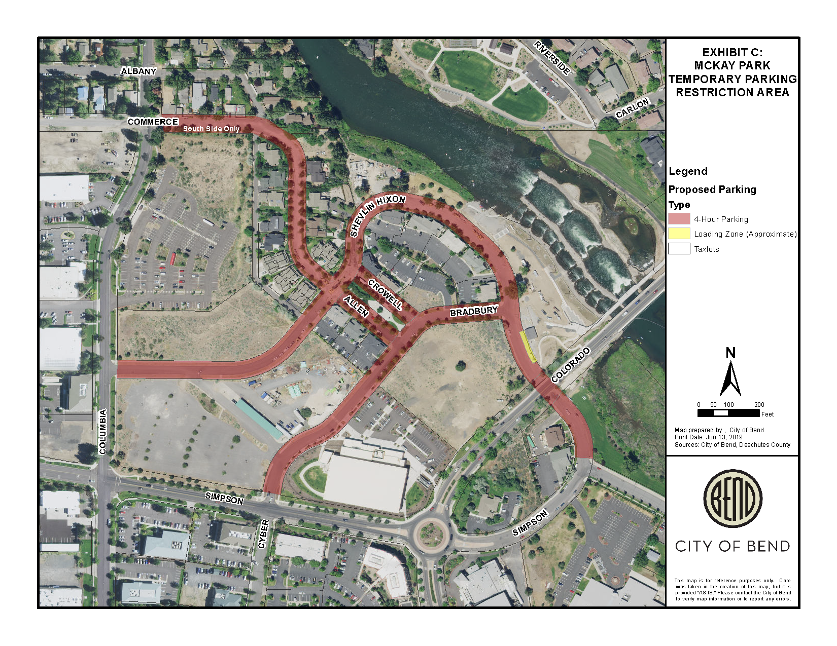 McKay Parking temporary parking restrictions