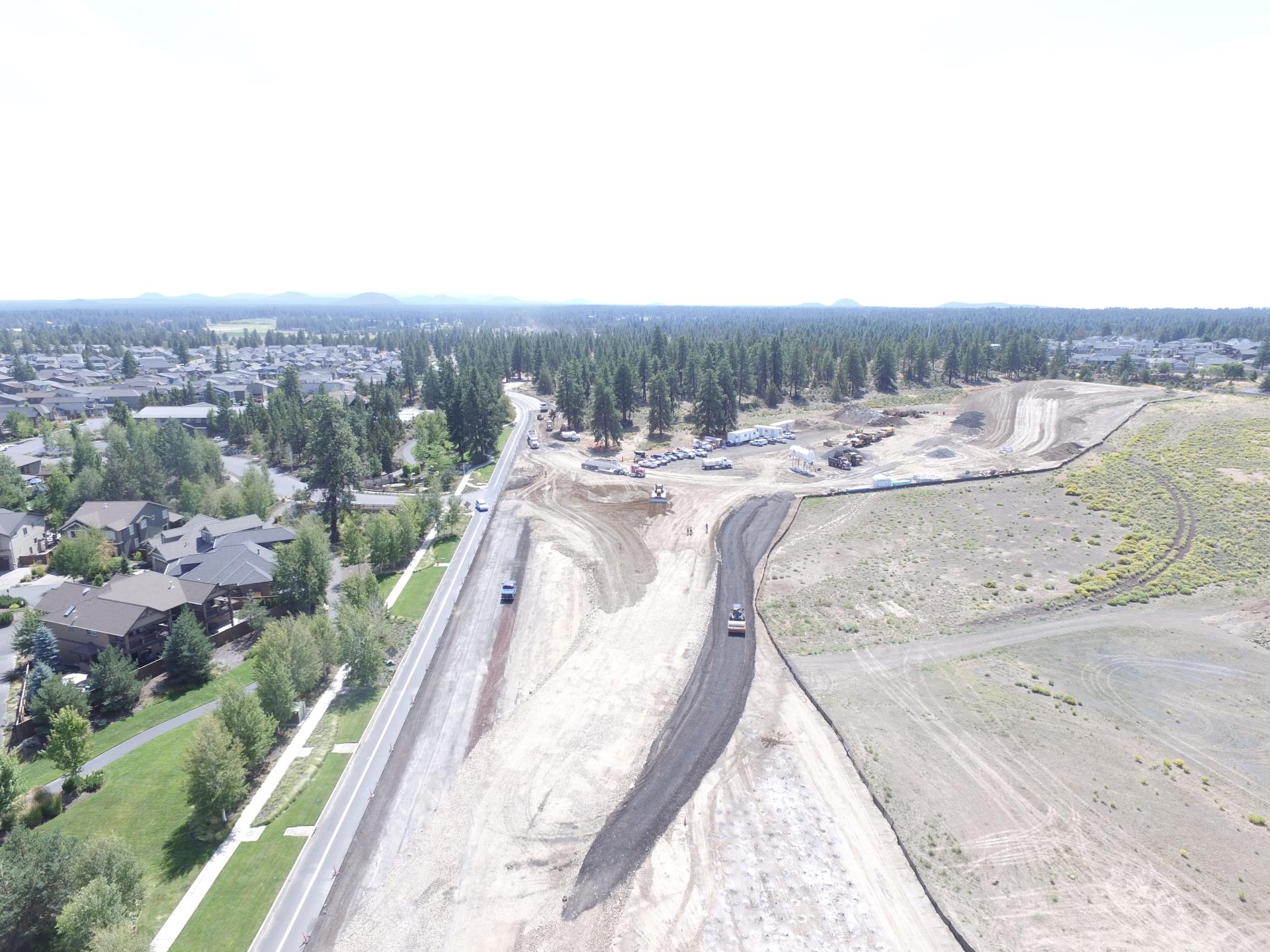 Aerial image of Murphy Corridor Improvements Project, 15th Street looking Southwest 8/20/2019