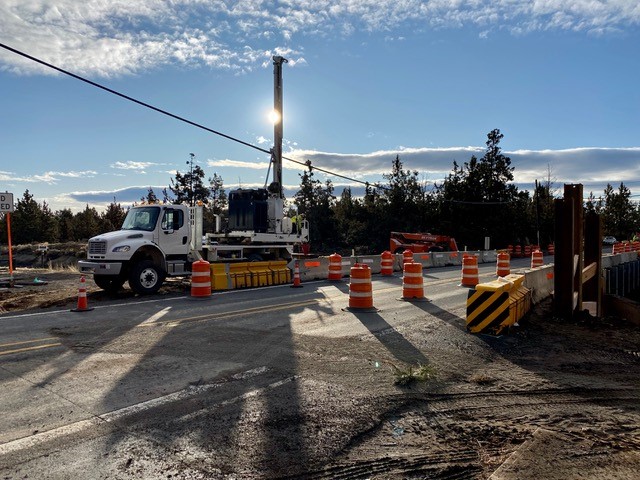 Image capturing the NE Purcell bridge construction improvements.