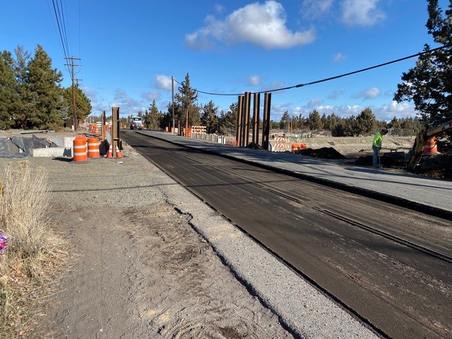 A photo facing north at the NE Purcell Blvd Bridge.