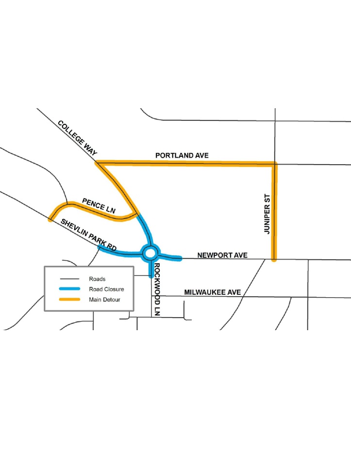 Detour map