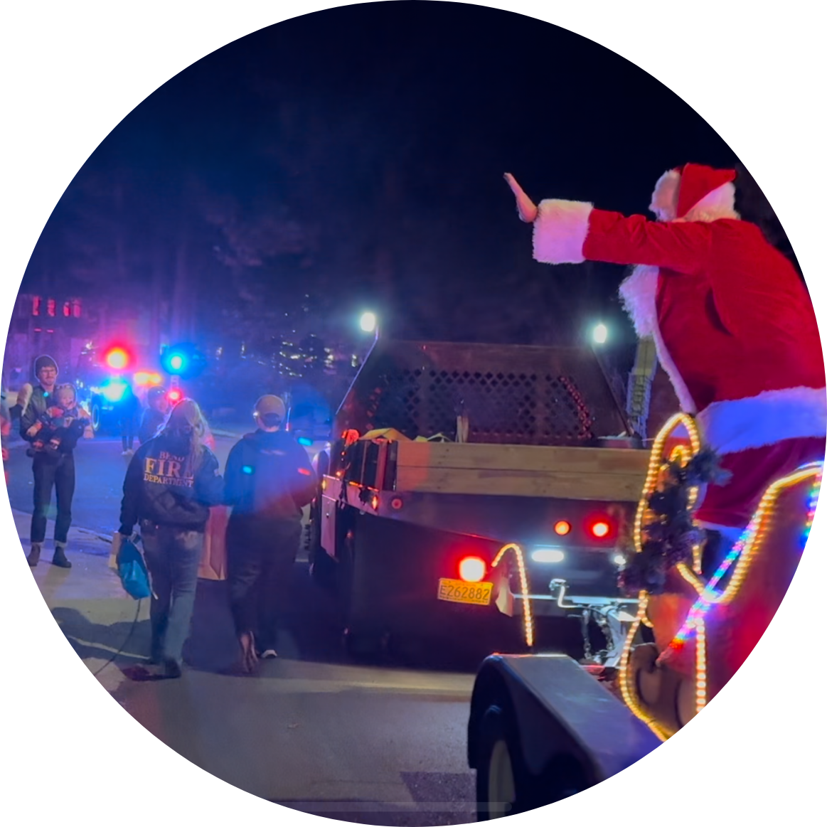 Santa Express Santa Waving