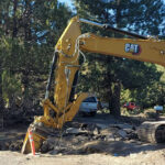 Septic to sewer construction.