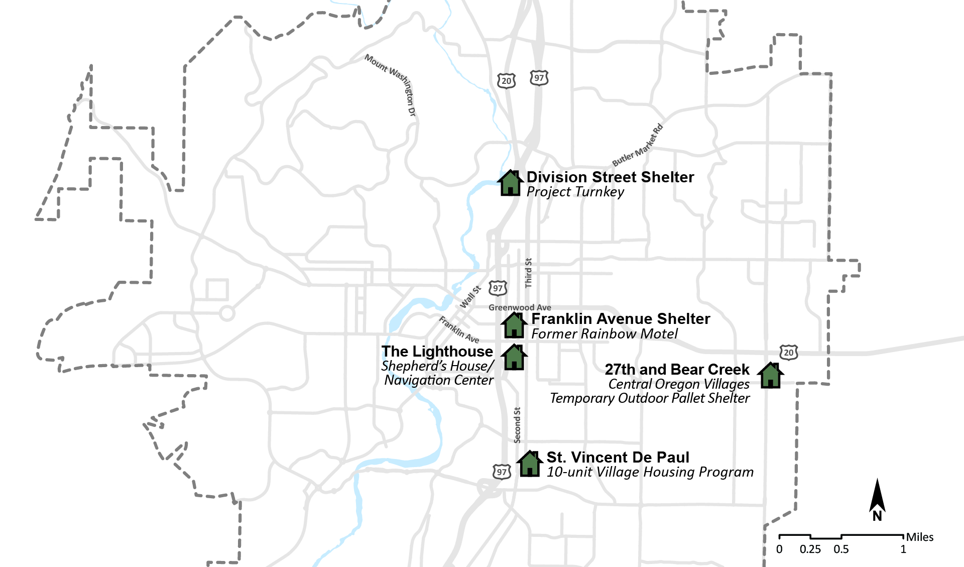 Map of shelters adding capacity across the City
